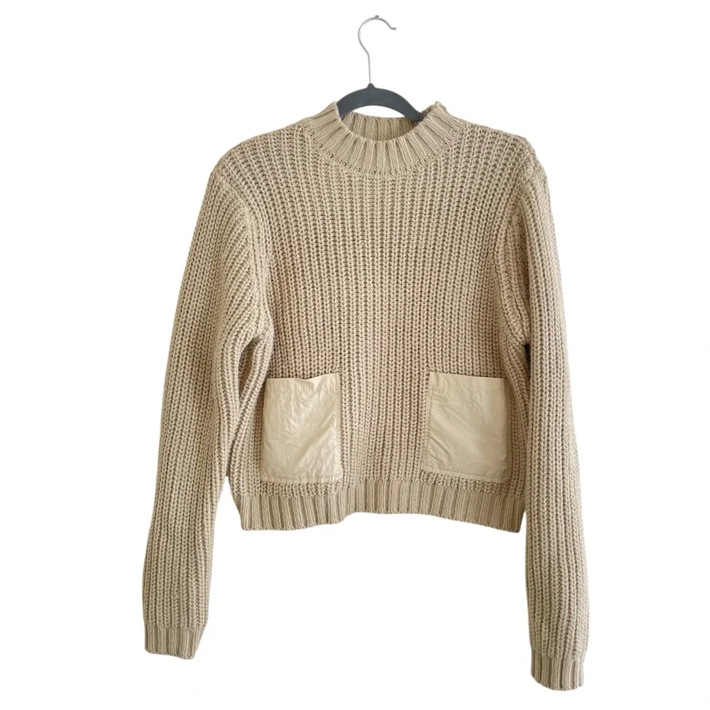 Zara Olive Green Crew Neck Sweater - Picture 11 of 13